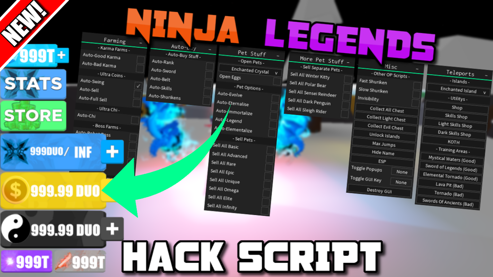 Ninja Legends Scrip